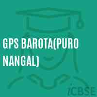 Gps Barota(Puro Nangal) Primary School Logo