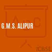 G.M.S. Alipur Middle School Logo