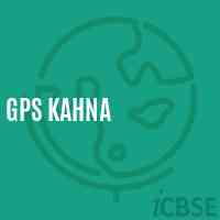 Gps Kahna Primary School Logo