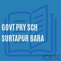 Govt Pry Sch Surtapur Bara Primary School Logo
