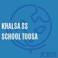 Khalsa Ss School Toosa Logo