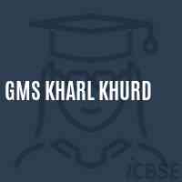 Gms Kharl Khurd Middle School Logo