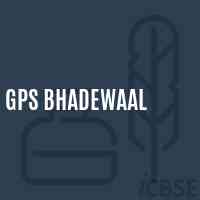 Gps Bhadewaal Primary School Logo