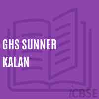 Ghs Sunner Kalan Secondary School Logo
