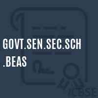 Govt.Sen.Sec.Sch.Beas High School Logo