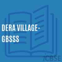 Dera Village- GBSSS High School Logo