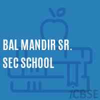 Bal Mandir Sr. Sec School Logo