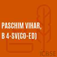 Paschim Vihar, B 4-SV(Co-ed) Senior Secondary School Logo