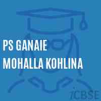 Ps Ganaie Mohalla Kohlina Primary School Logo