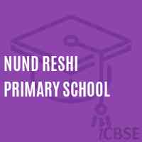 Nund Reshi Primary School Logo