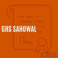 Ghs Sahowal Secondary School Logo