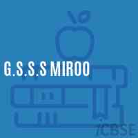 G.S.S.S Miroo High School Logo