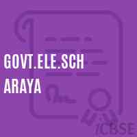 Govt.Ele.Sch Araya Primary School Logo