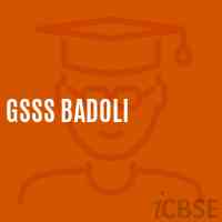 Gsss Badoli High School Logo
