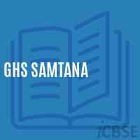 Ghs Samtana Secondary School Logo