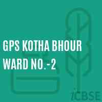 Gps Kotha Bhour Ward No.-2 Primary School Logo