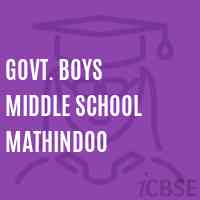 Govt. Boys Middle School Mathindoo Logo