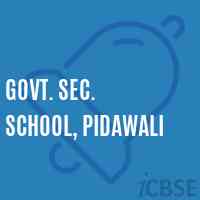 Govt. Sec. School, Pidawali Logo