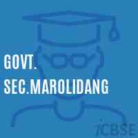 Govt. Sec.Marolidang Secondary School Logo