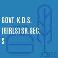 Govt. K.D.S. (Girls) Sr.Sec. S High School Logo