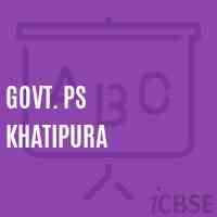 Govt. Ps Khatipura Primary School Logo