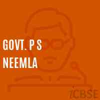 Govt. P S Neemla Primary School Logo