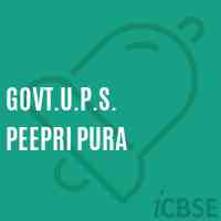 Govt.U.P.S. Peepri Pura Middle School Logo