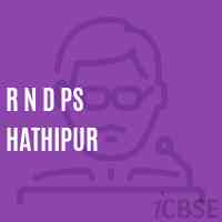 R N D Ps Hathipur Primary School Logo