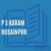 P S Karam Husainpur Primary School Logo