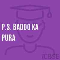 P.S. Baddo Ka Pura Primary School Logo