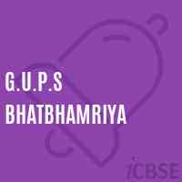 G.U.P.S Bhatbhamriya Middle School Logo