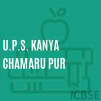 U.P.S. Kanya Chamaru Pur Middle School Logo