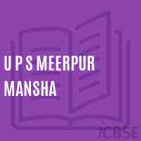 U P S Meerpur Mansha Middle School Logo