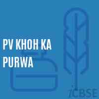 Pv Khoh Ka Purwa Primary School Logo