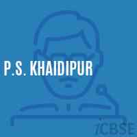P.S. Khaidipur Primary School Logo