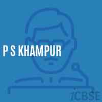 P S Khampur Primary School Logo