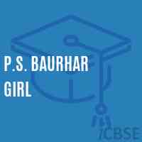 P.S. Baurhar Girl Primary School Logo