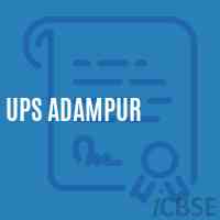 Ups Adampur Middle School Logo