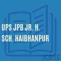 Ups Jpb Jr. H. Sch. Haibhanpur Middle School Logo