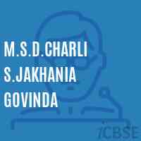 M.S.D.Charli S.Jakhania Govinda Middle School Logo