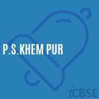 P.S.Khem Pur Primary School Logo