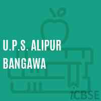U.P.S. Alipur Bangawa Middle School Logo