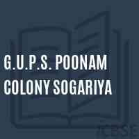 G.U.P.S. Poonam Colony Sogariya Middle School Logo