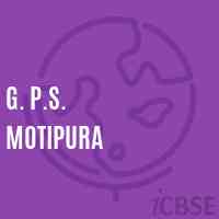 G. P.S. Motipura Primary School Logo