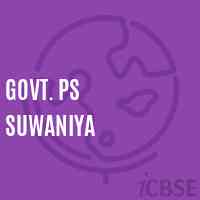 Govt. Ps Suwaniya Primary School Logo