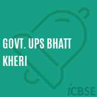 Govt. Ups Bhatt Kheri Middle School Logo