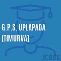 G.P.S. Uplapada (Timurva) Primary School Logo