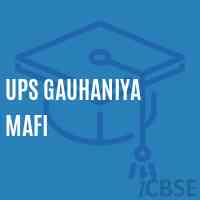 Ups Gauhaniya Mafi Middle School Logo