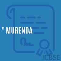 '' Murenda Primary School Logo