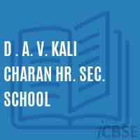 D . A. V. Kali Charan Hr. Sec. School Logo